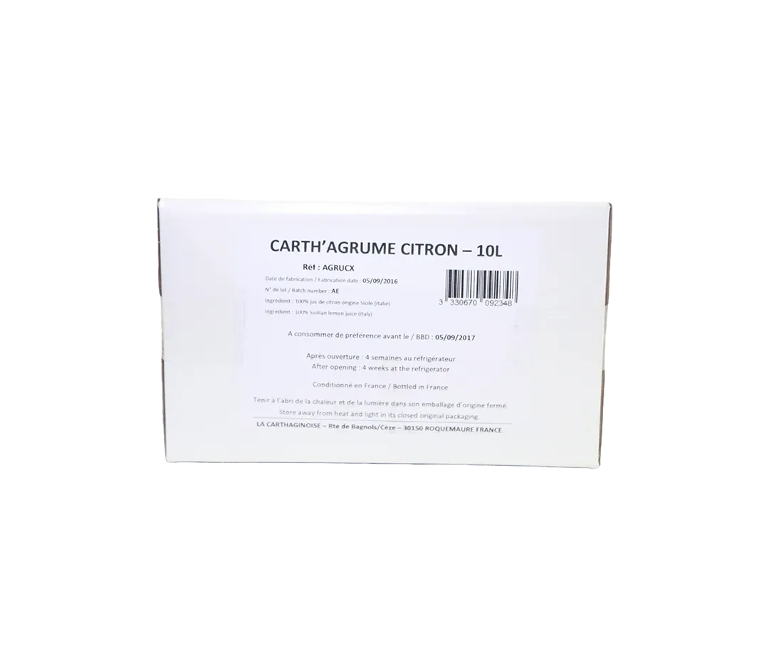 Jus de citron Carth'Agrume - 1L