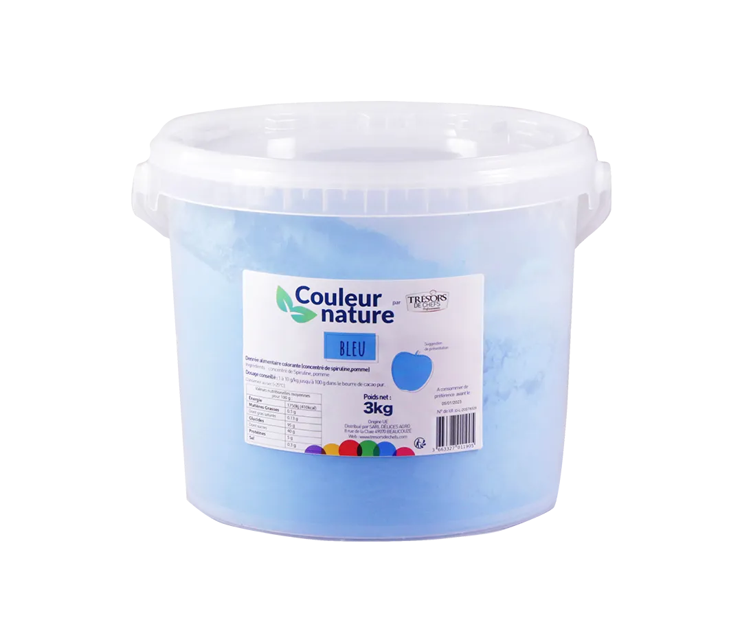 Couleur nature bleu - 3kg
