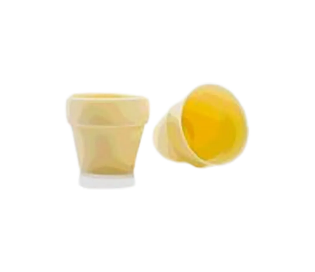 Pot de fleur en chocolat blanc x 28
