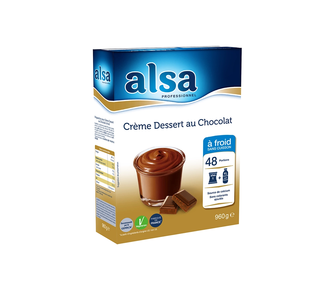 Crème dessert chocolat à froid - 960g