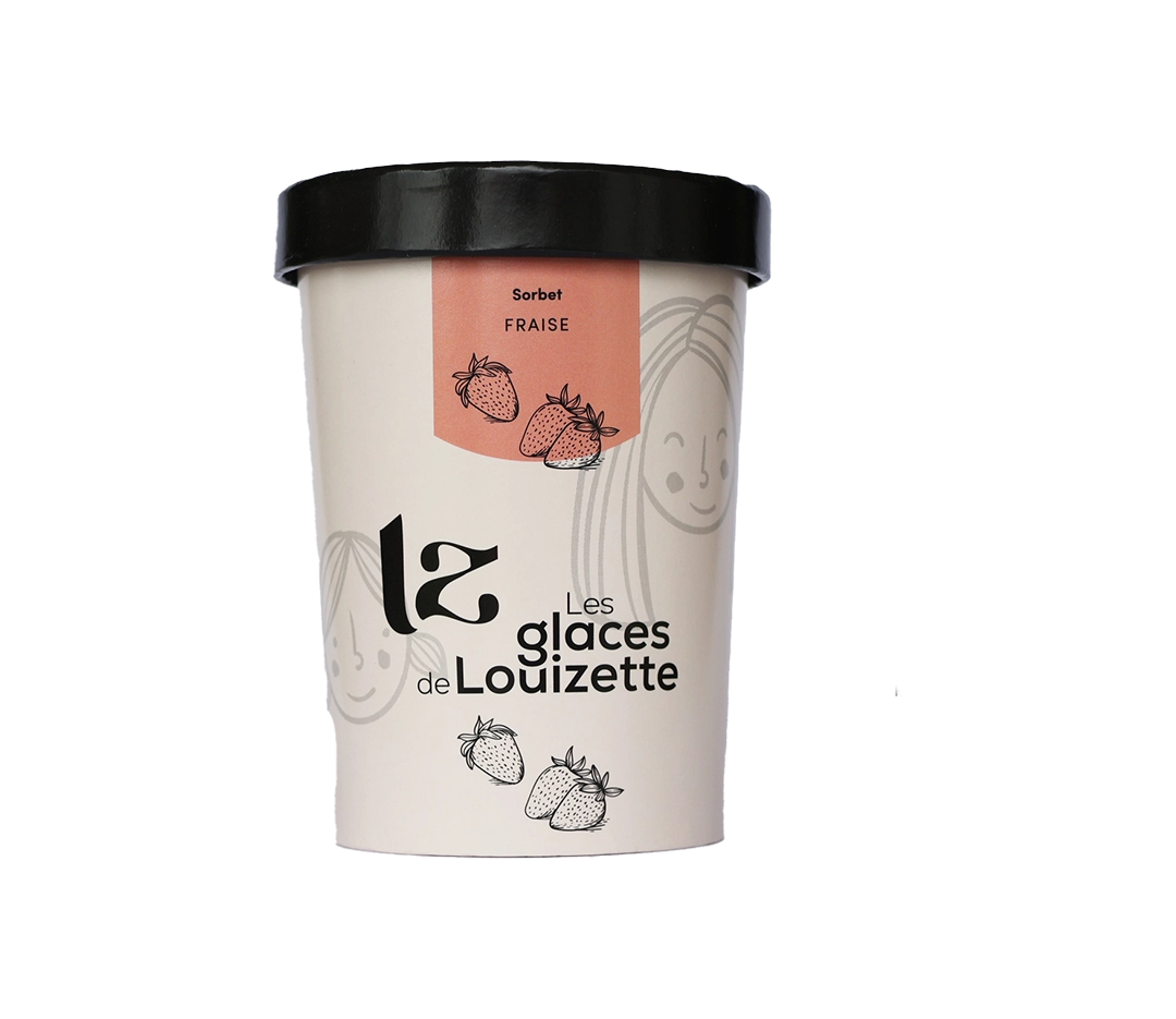 Glace sorbet fraise - 100ml