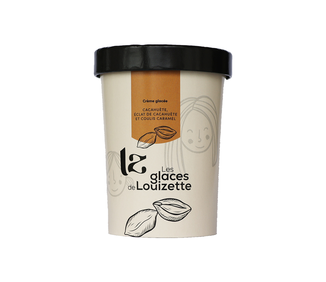 2651   GLACE CACAHUETE COULIS CARAMEL 100ML