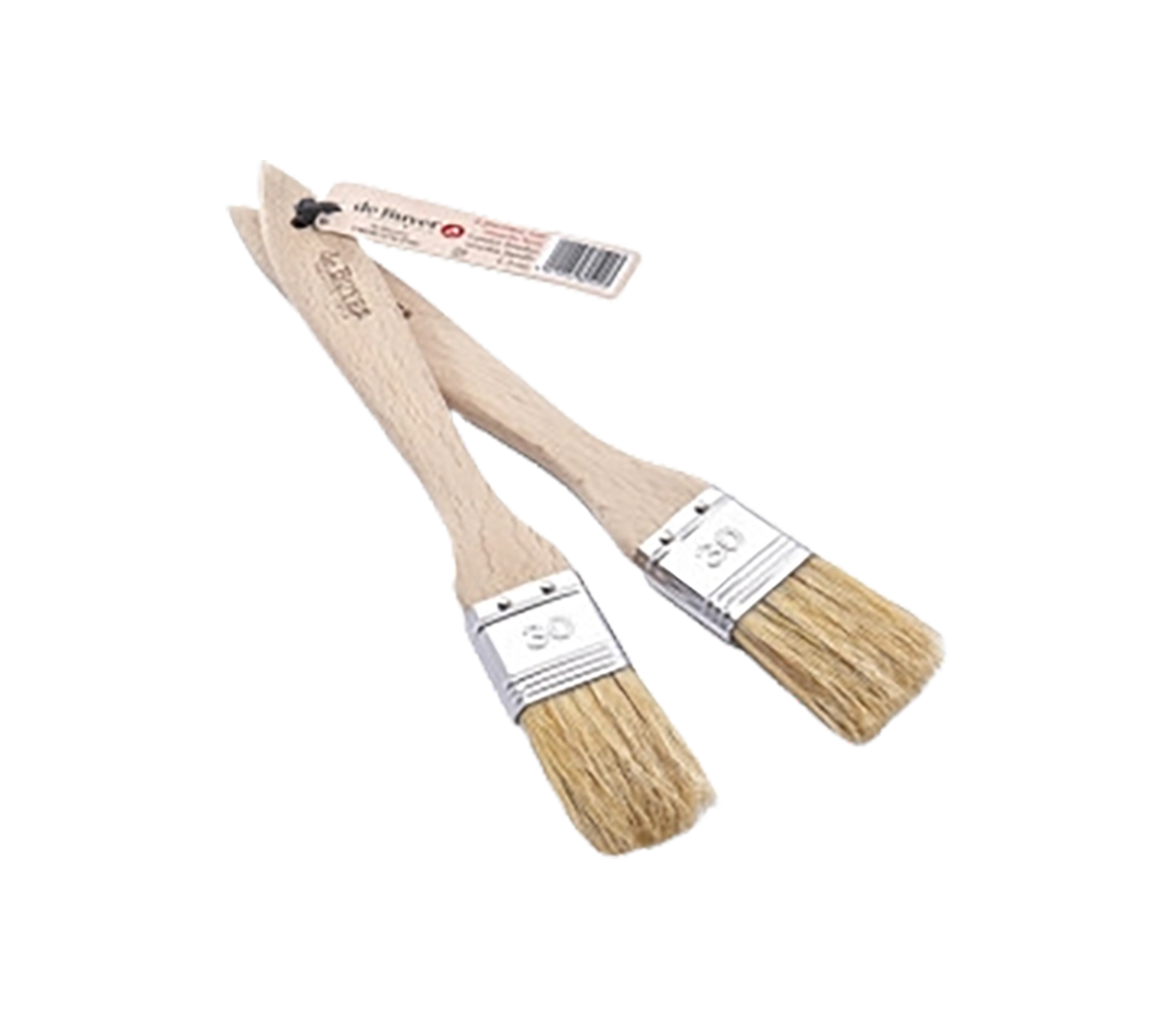 Lot de 2 pinceaux en soie