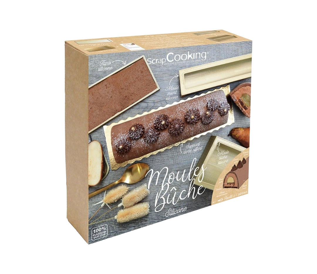 Coffret 3 moules silicones bûches