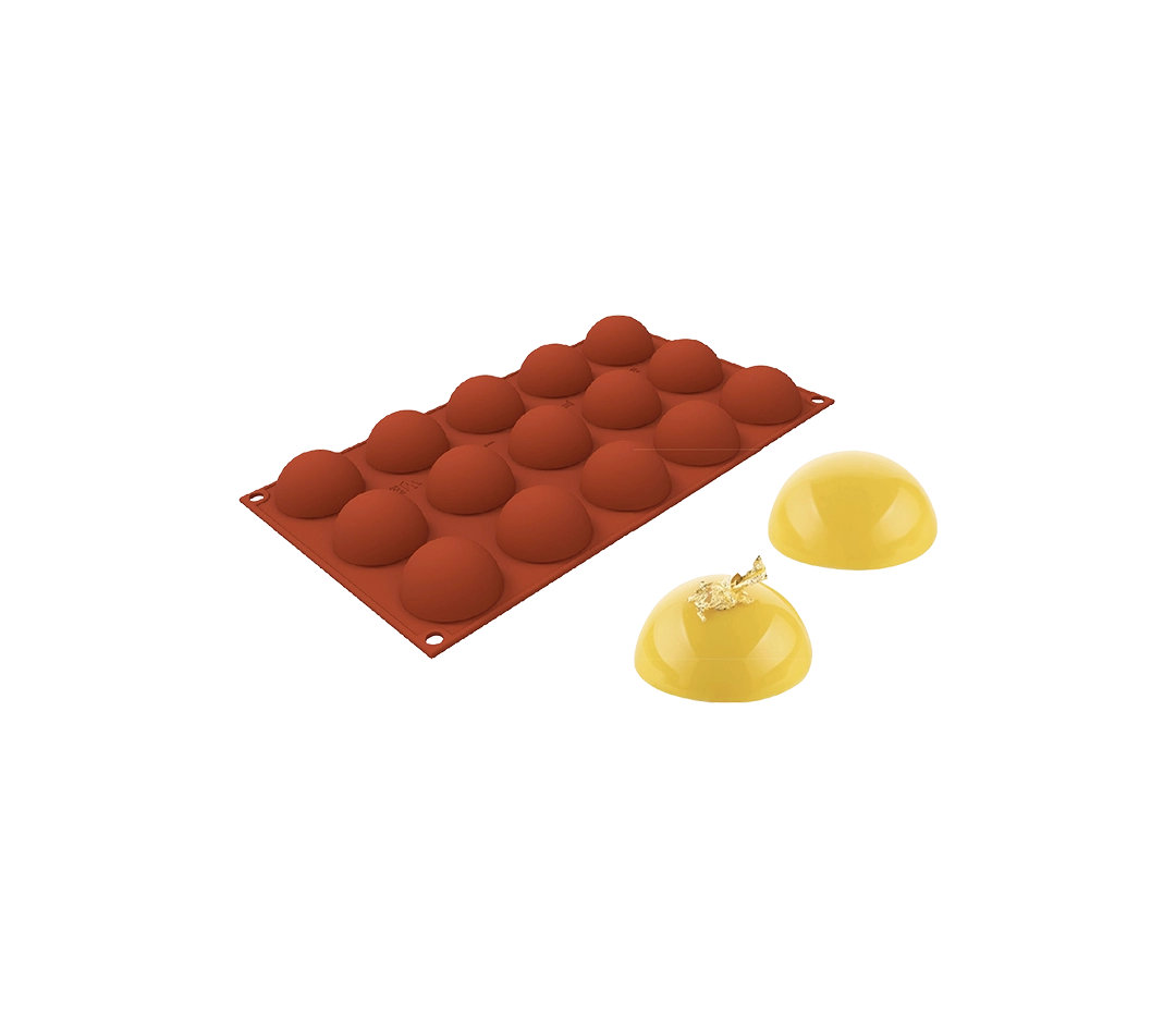 Moule silicone demi-sphères 45 mm