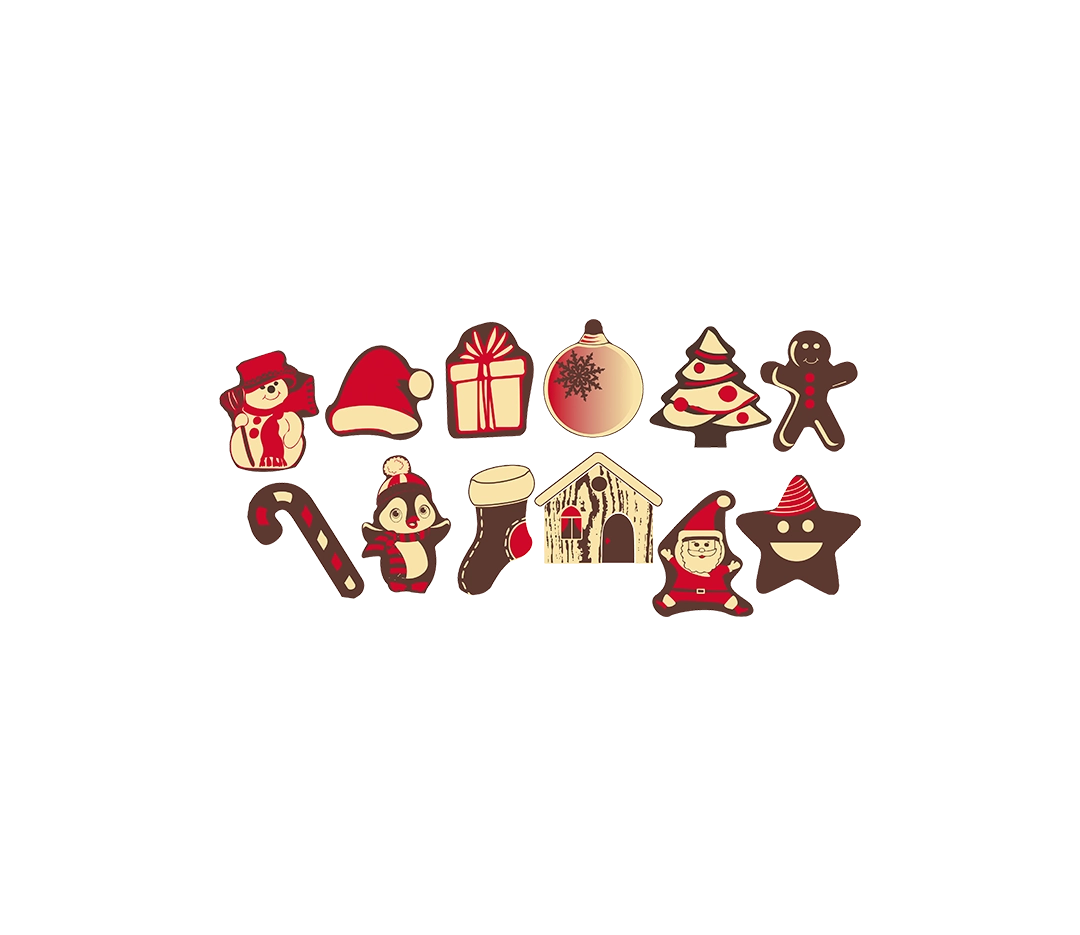 Assortiment personnages de noël x 48