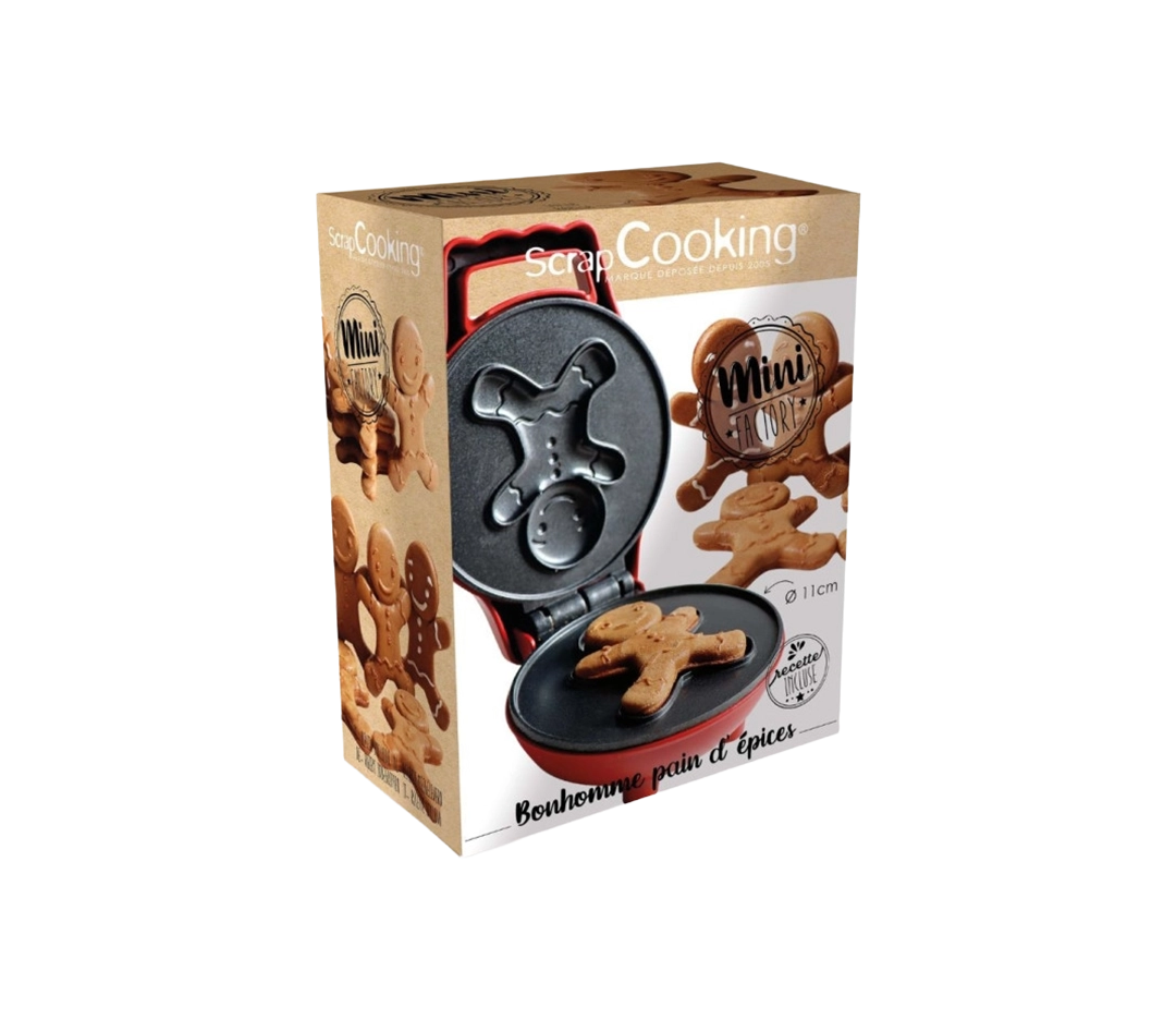 Mini gaufrier Bonhomme pain d'épices