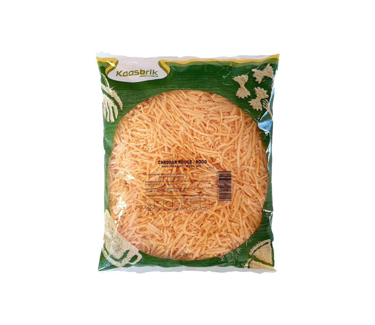 Cheddar rouge râpé - 1kg