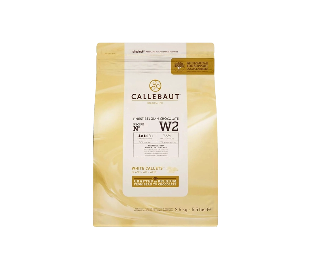 Chocolat blanc 28% de cacao - 2,5kg