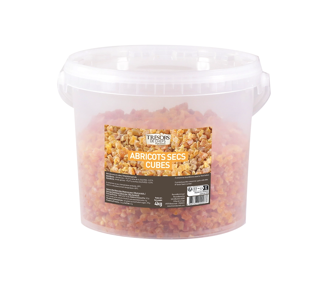 Abricots secs en cubes - 4kg