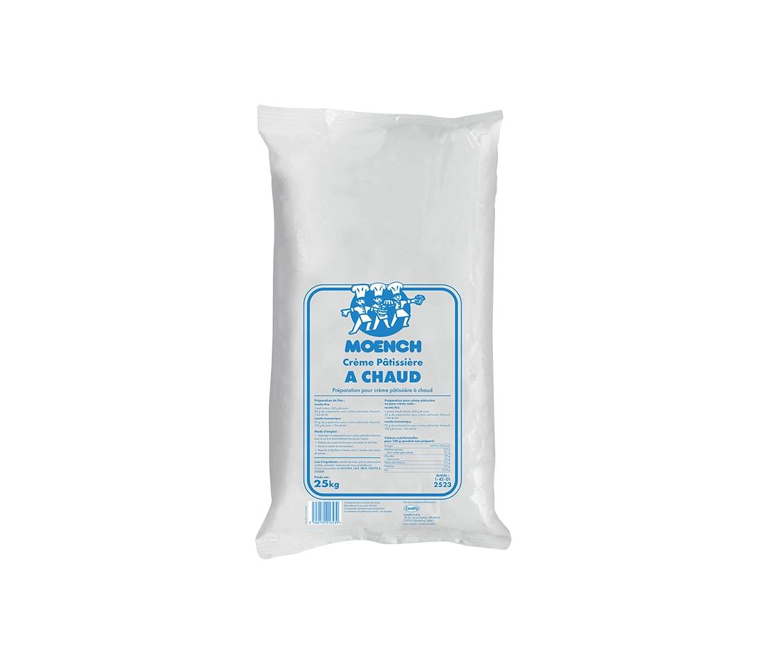 Crème pâtissière à chaud Moench - 25kg