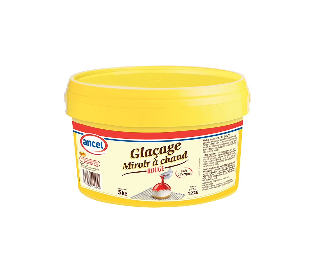 Glaçage miroir à chaud rouge - 3 kg
