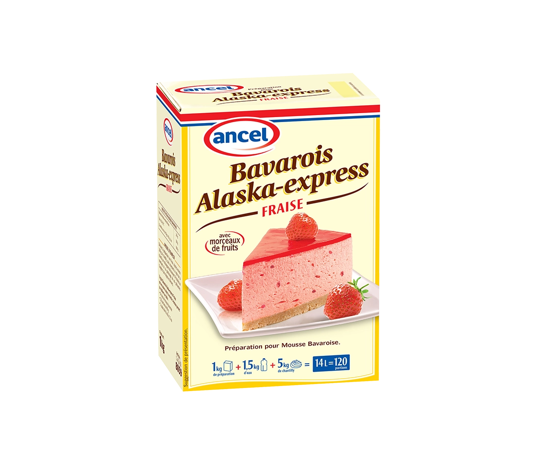 Bavarois Alaska Fraise - 1kg