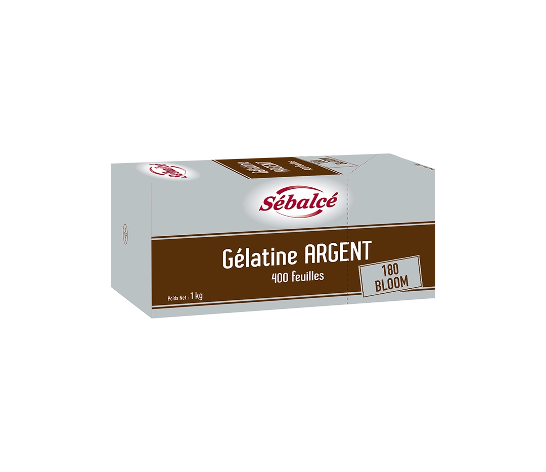 Gélatine feuille d'argent - 400 feuilles