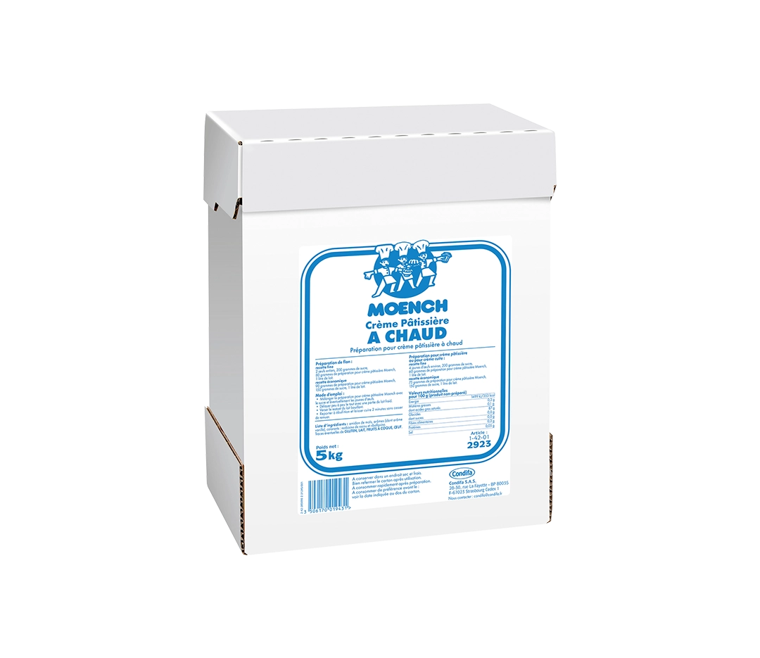 Crème pâtissière à chaud Moench - 5kg