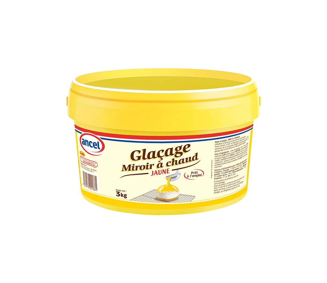 Glaçage miroir à chaud jaune - 3kg