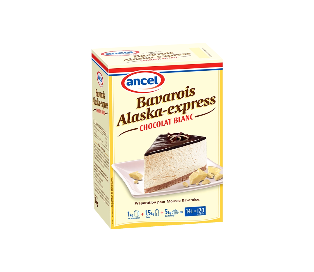 Bavarois Alaska Cho. blanc - 1kg