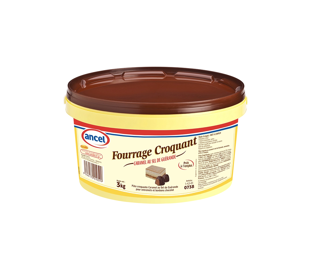 Fourrage croquant caramel - 3kg