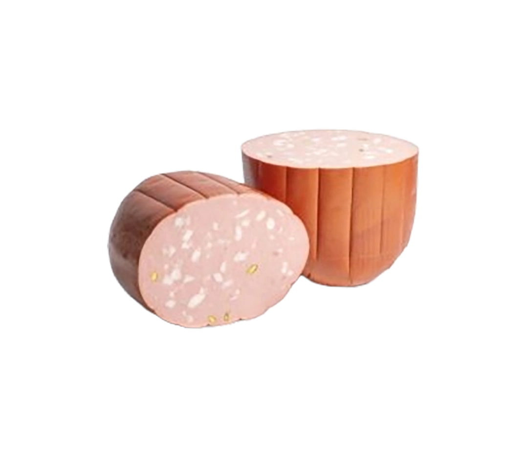 Mortadelle porc pistache tranches - 500g
