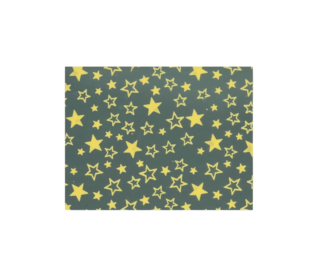 10 Feuilles de transferts étoiles or