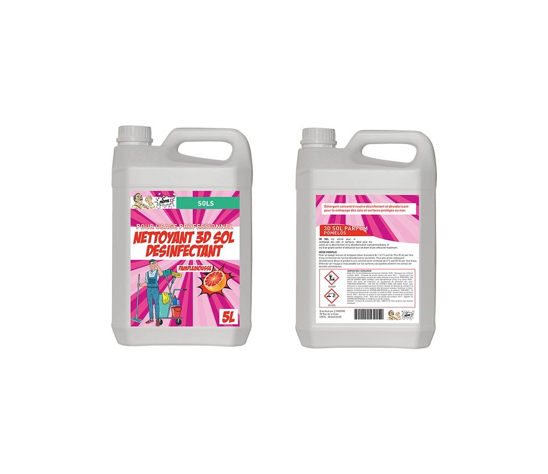 Nettoyant sols pamplemousse 3 en 1