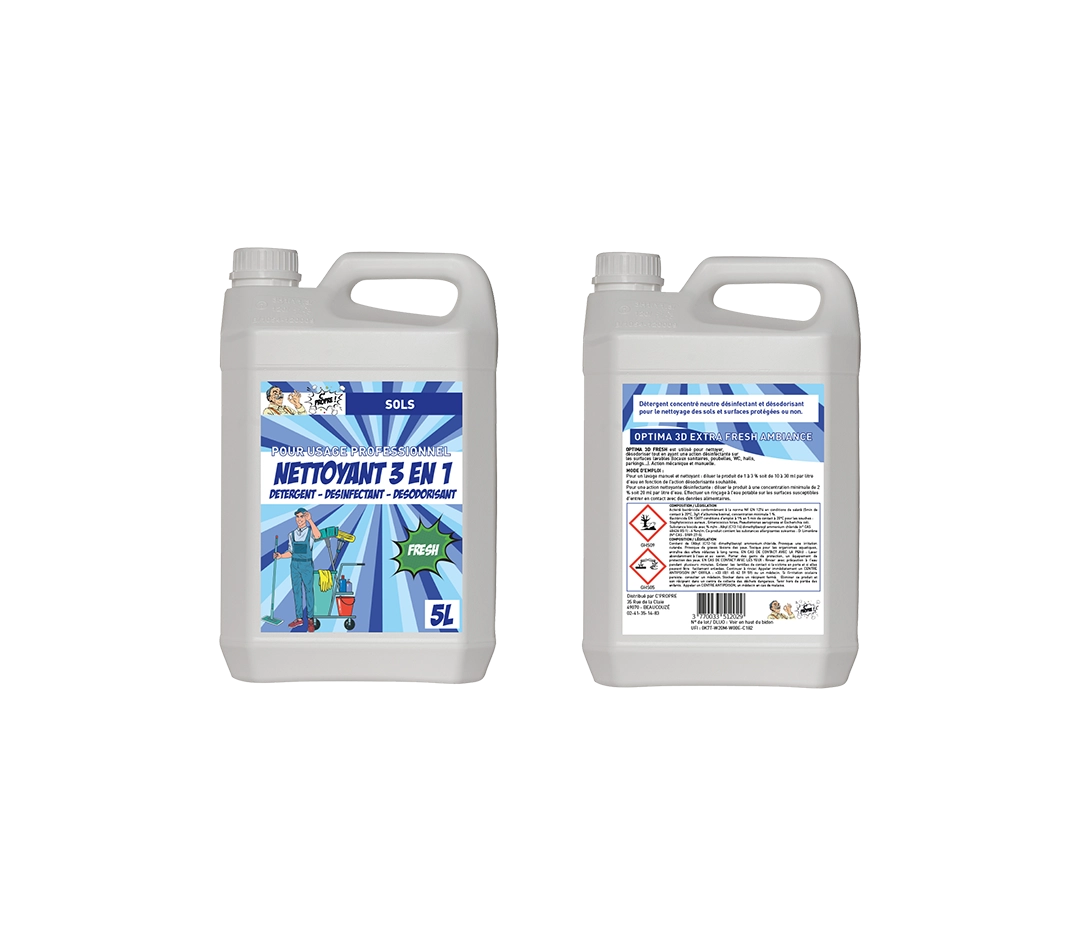 Nettoyant pour sols 3 en 1 - 5L