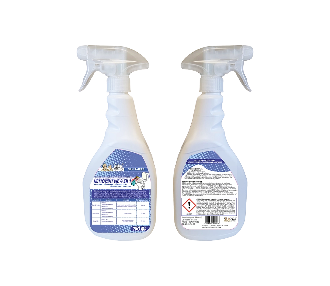 Nettoyant pour WC 4 en 1 - 750ml
