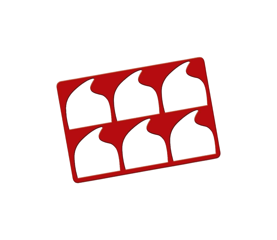 Chablon silicone goutte - 6 pièces