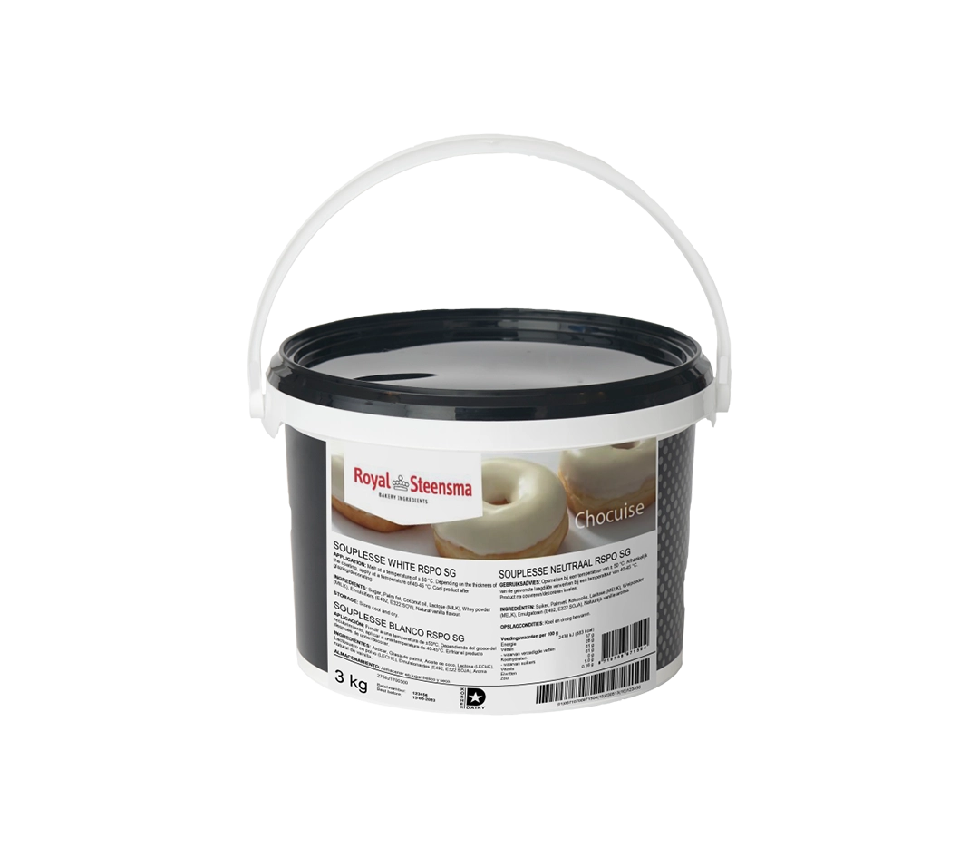 Pâte à glacer blanc neutre - 3kg