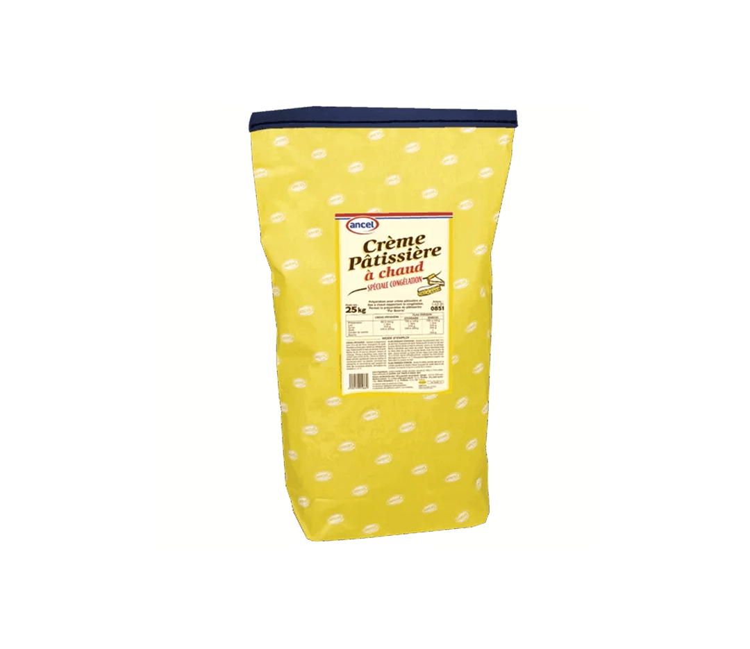 Crème pâtissière à chaud spéciale congélation | Ancel - 25 kg