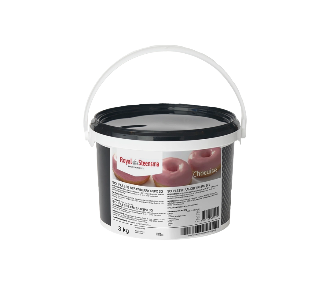 Pâte à glacer fraise - 3kg