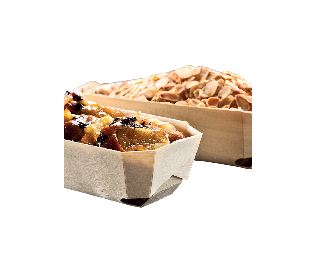 Barquettes en Bois Naturelles - Lot de 50