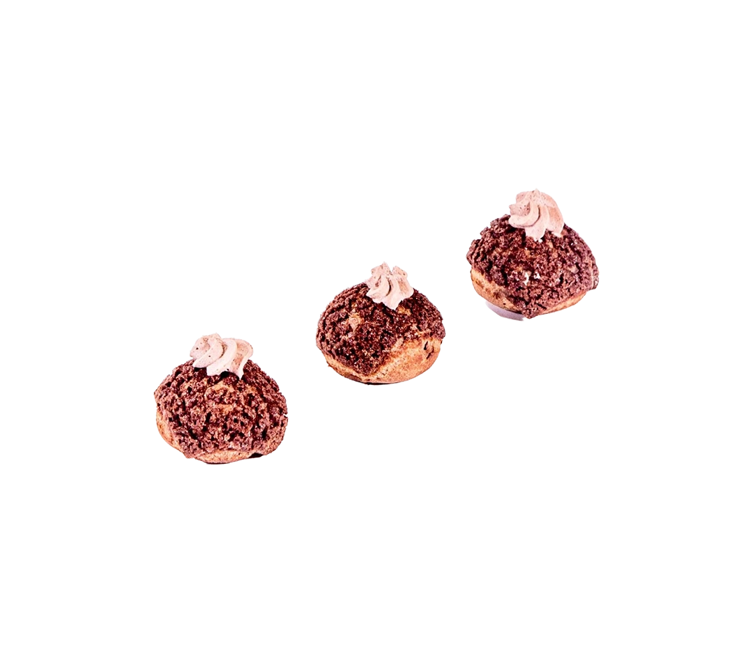 Choux craquelin chocolat - Lot de 48