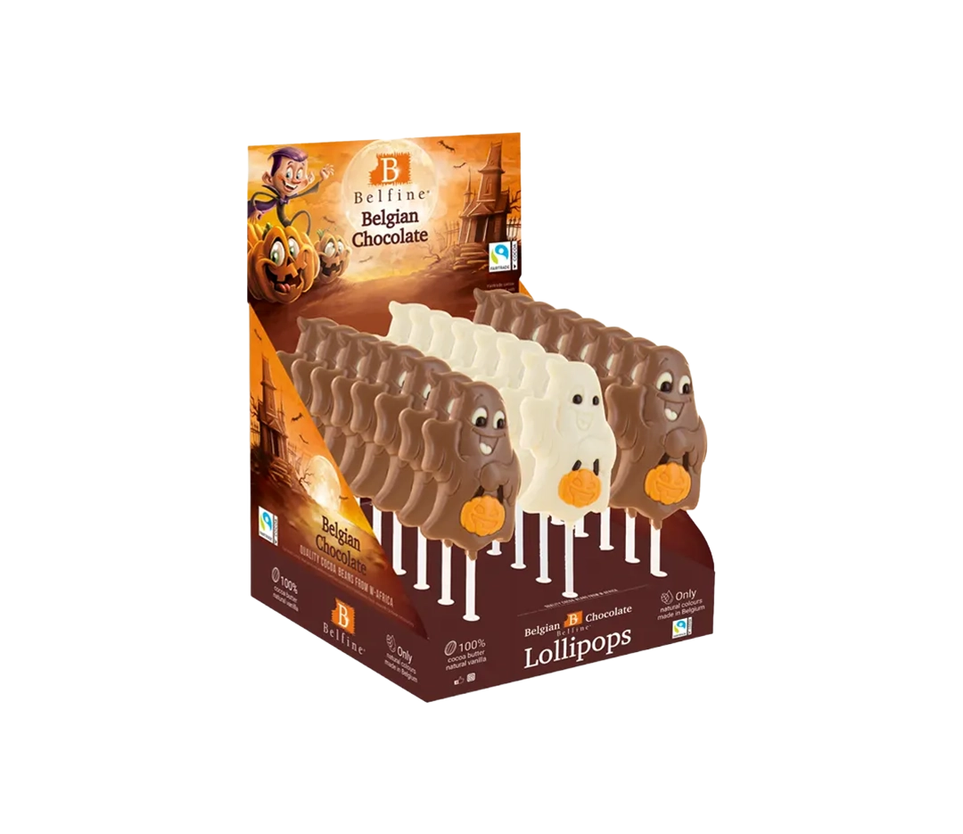 Sucette fantôme en chocolat x24