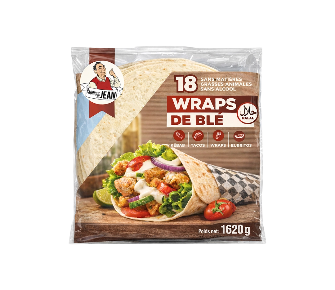 Wraps Nature Secs 30 cm - 18 pièces