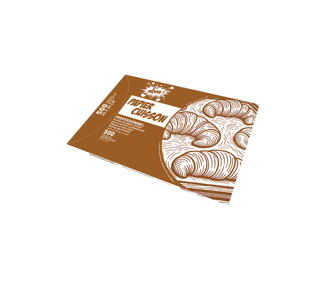 Papier cuisson blanc siliconé - 500 feuilles