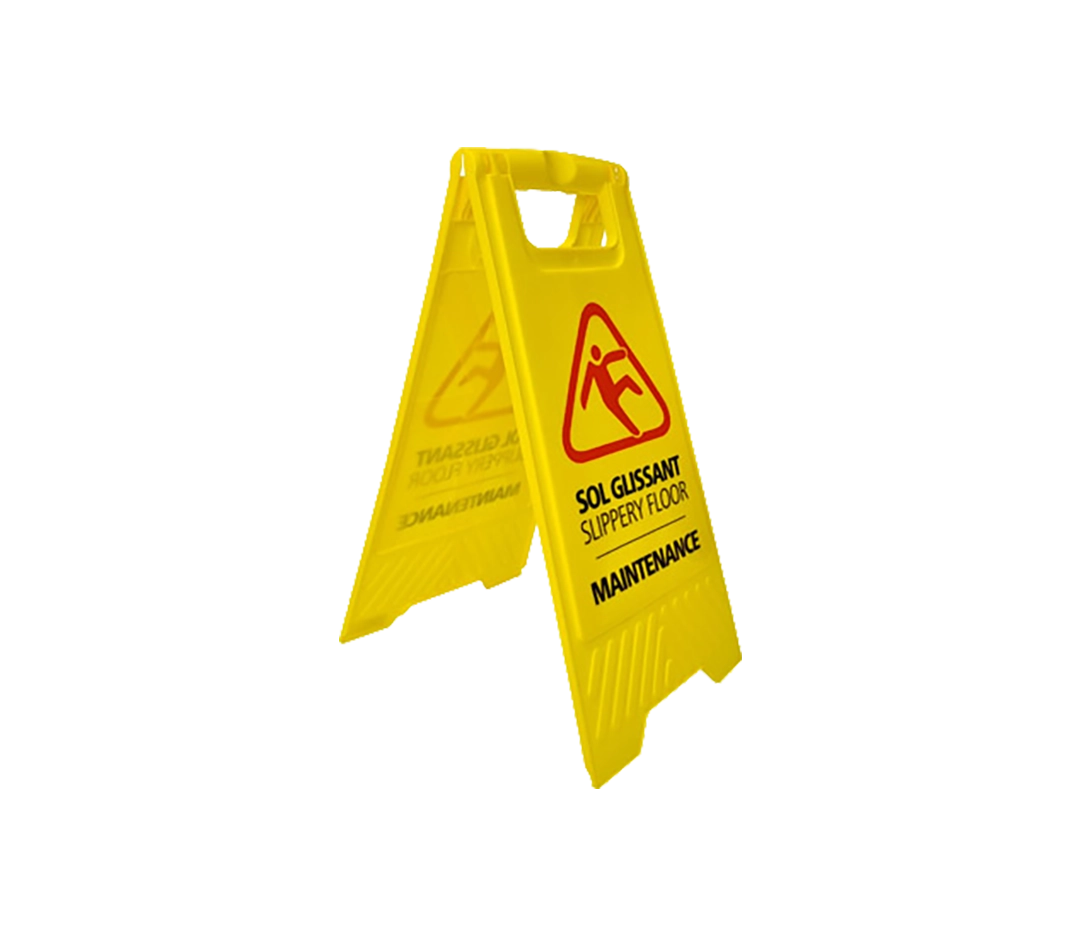 Panneau de signalisations sol glissant