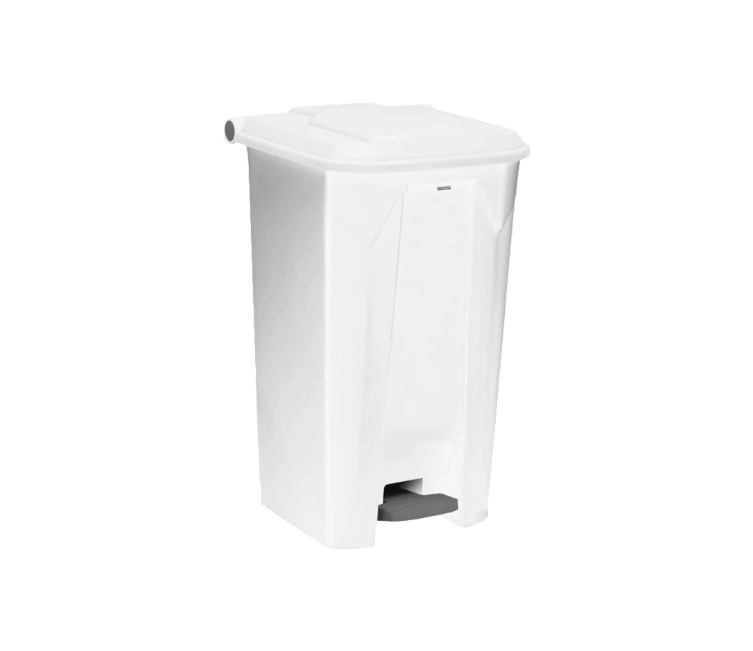 Poubelle blanche à pédale - 100L