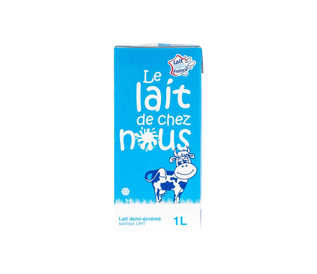 Lait demi écrémé UHT - 6x1L