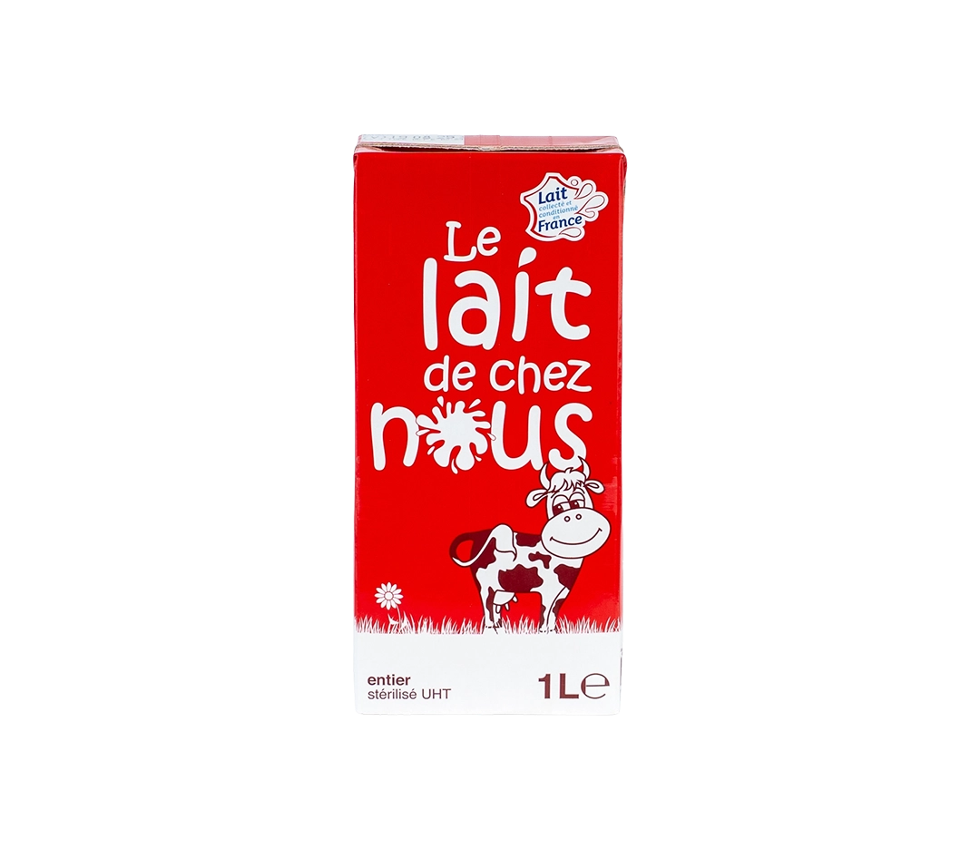 Lait entier UHT - 6x1L