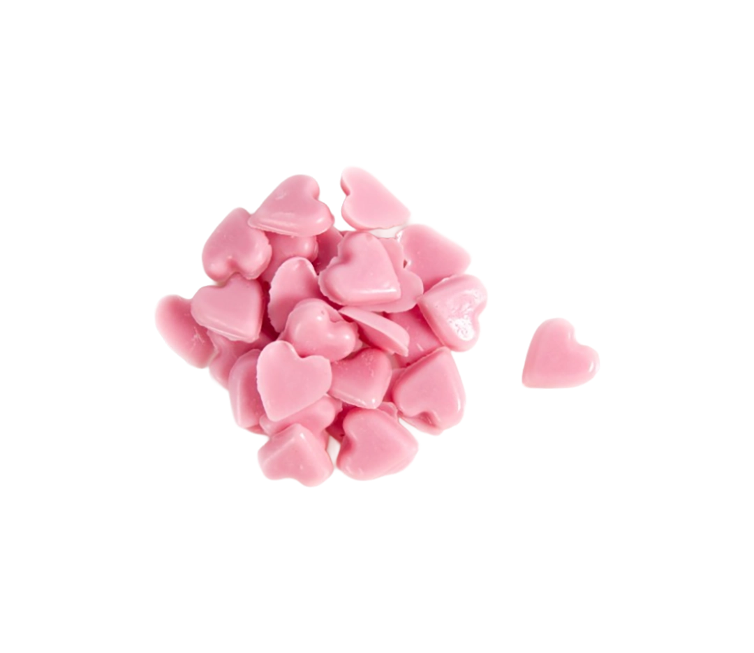 Décors chocolat cœur rose - 600g