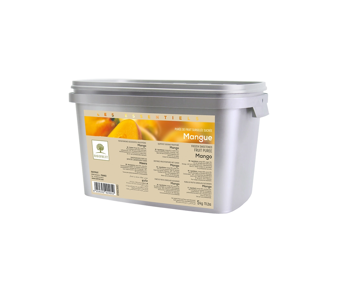 Purée de Mangue Surgelée - Seau de 5 kg
