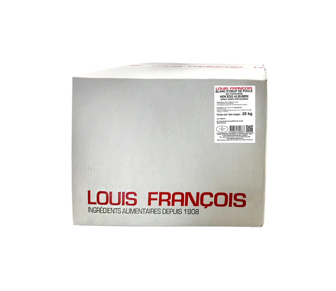 Blanc d'œuf de poule pasteurisé en poudre - 25 kg