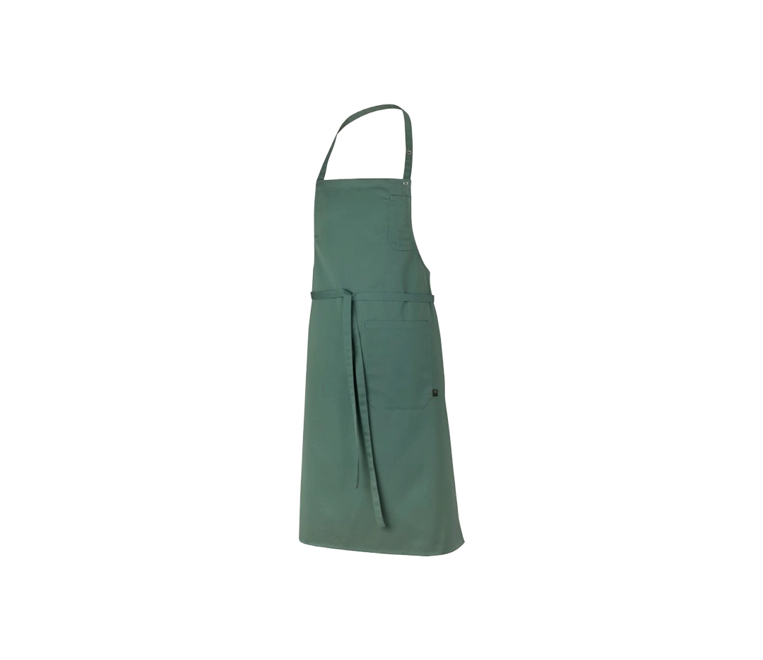 Tablier loti a bavette vert sauge