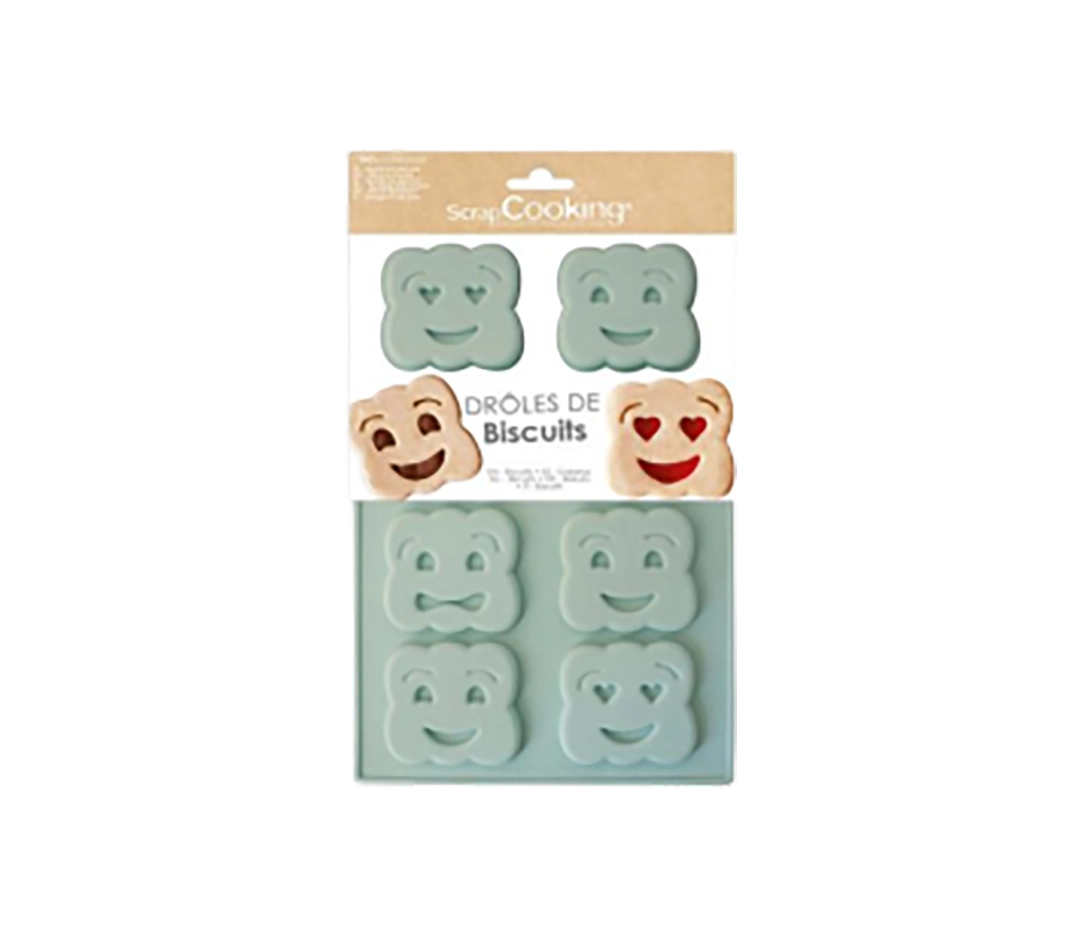 Moule Silicone drôles de biscuits
