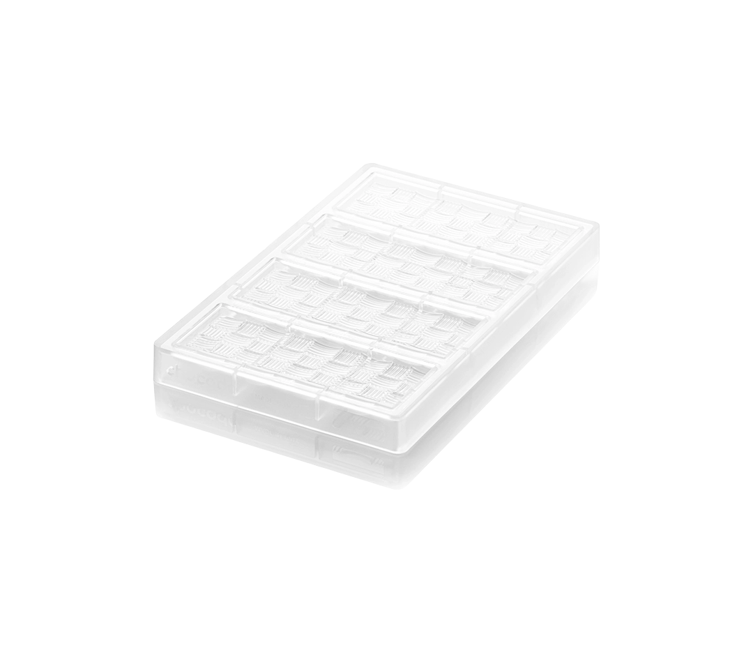 Plaques tablettes à rayures - 4 empreintes