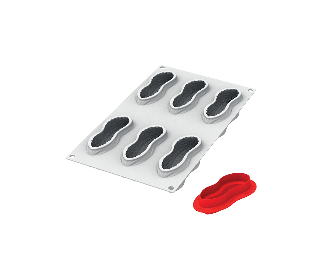 Moule silicone cacahuètes - 6 empreintes