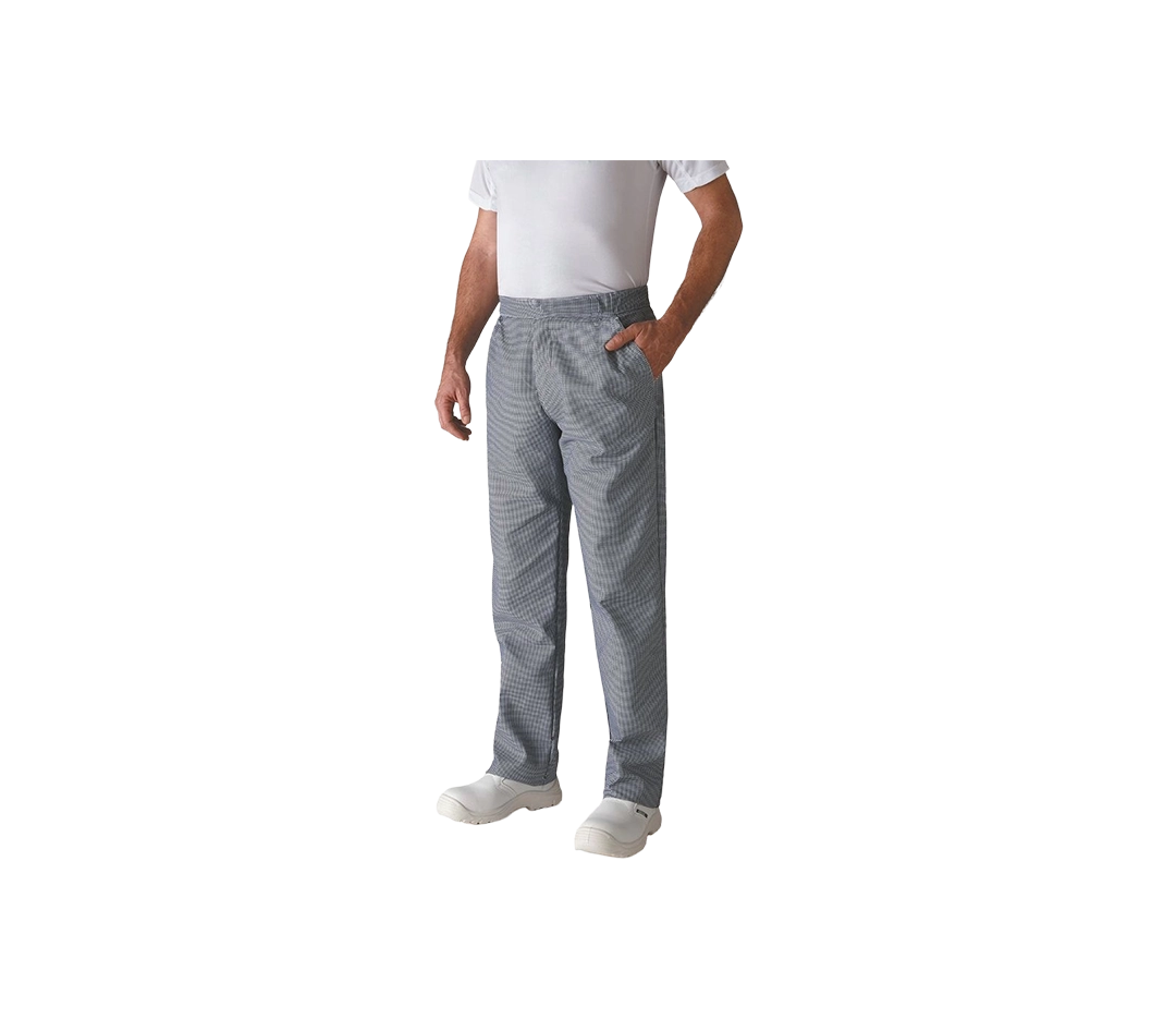 Pantalon de travail pied de poule marine - T0