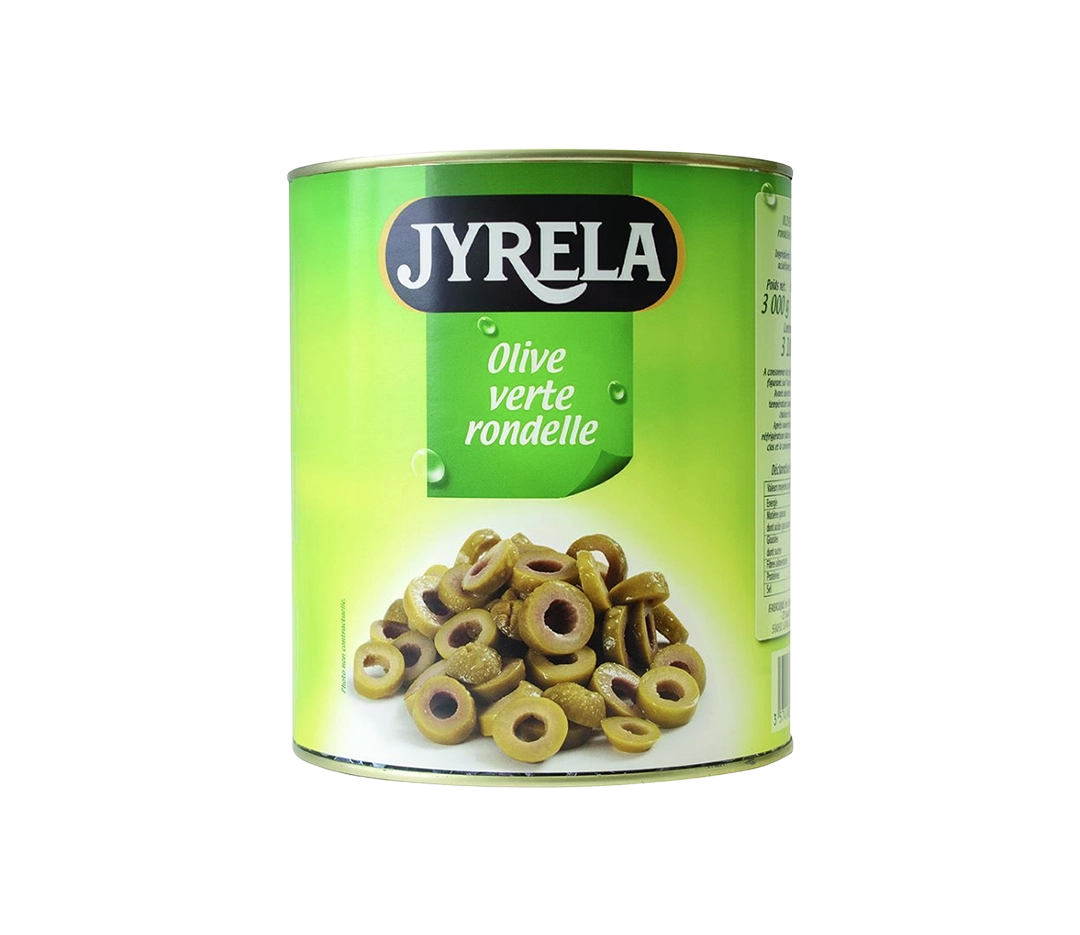 Olives vertes rondelles - 3/1