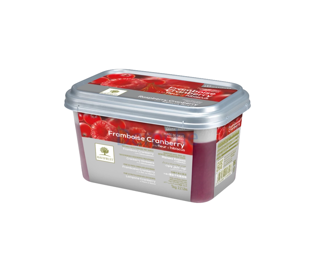 Purée de framboise cranberry et hibiscus - 1 kg
